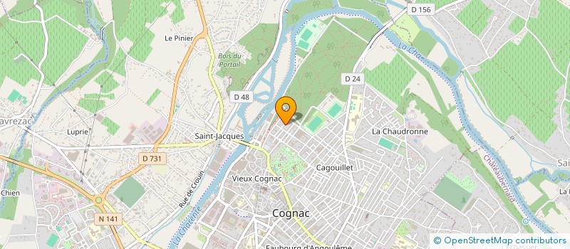 localisation de l'entreprise SLG COGNAC à COGNAC
