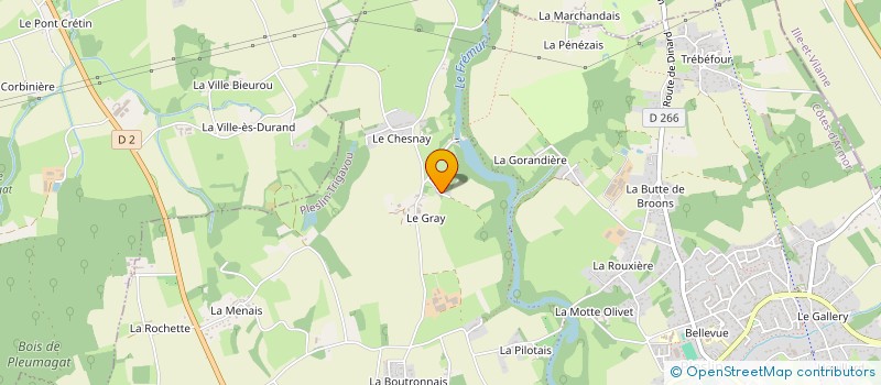 localisation de l'entreprise SLG HOLDING  PLESLIN-TRIGAVOU