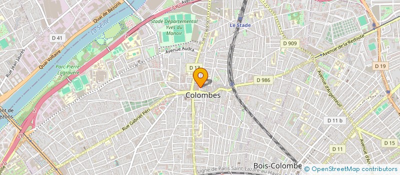 localisation de l'entreprise SLG OPTIQUE à COLOMBES