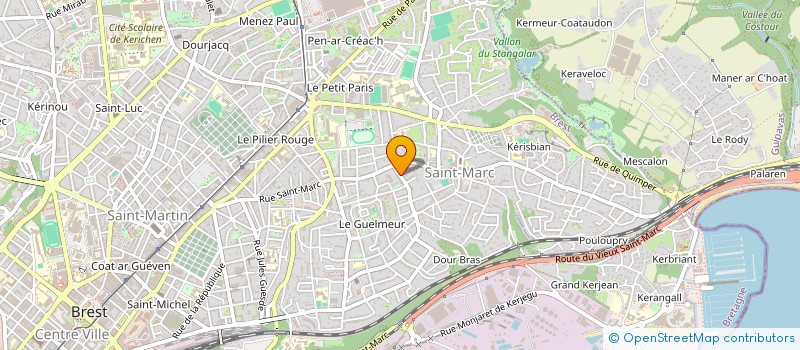 localisation de l'entreprise SLG PATRIMOINE à BREST