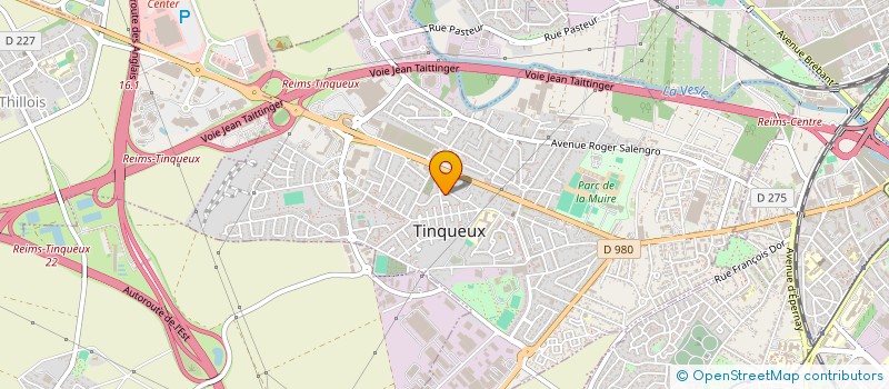 localisation de l'entreprise SLG REBONDS à TINQUEUX