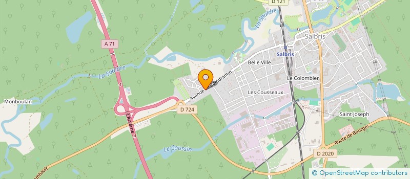 localisation de l'entreprise SLG TERRASSEMENT  SALBRIS