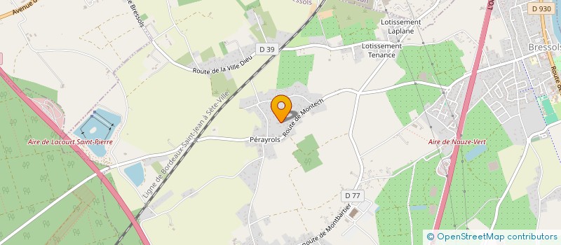 localisation de l'entreprise SLGI  BRESSOLS