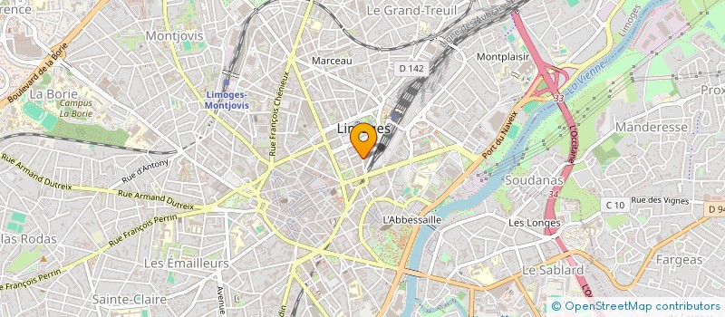 localisation de l'entreprise SLH à LIMOGES