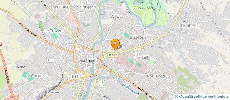 localisation de l'entreprise SLHJ  CASTRES