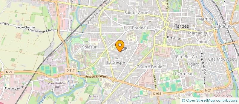 localisation de l'entreprise SLI EXPRESS AMBULANCES SARL à TARBES