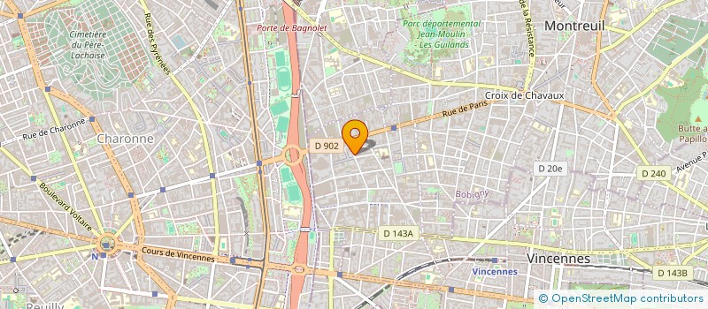 localisation de l'entreprise SLI TRANSPORT à MONTREUIL