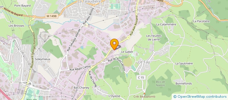 localisation de l'entreprise SLIC VALFOR à LA TALAUDIERE