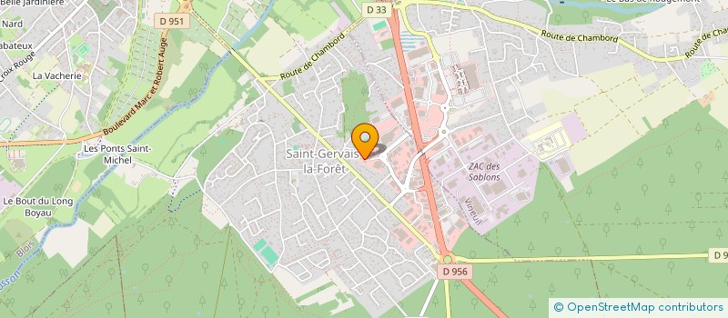 localisation de l'entreprise SLICAR IMMO  SAINT-GERVAIS-LA-FORET