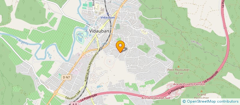 localisation de l'entreprise SLIDE INVESTISSEMENTS à VIDAUBAN
