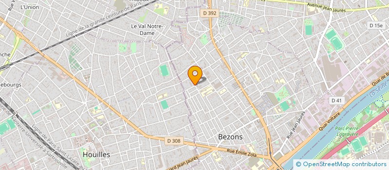 localisation de l'entreprise SLIDER à BEZONS