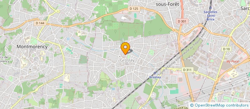 localisation de l'entreprise SLIG  GROSLAY