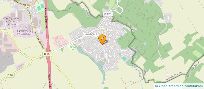 localisation de l'entreprise SLIGANE  SAINT-WITZ