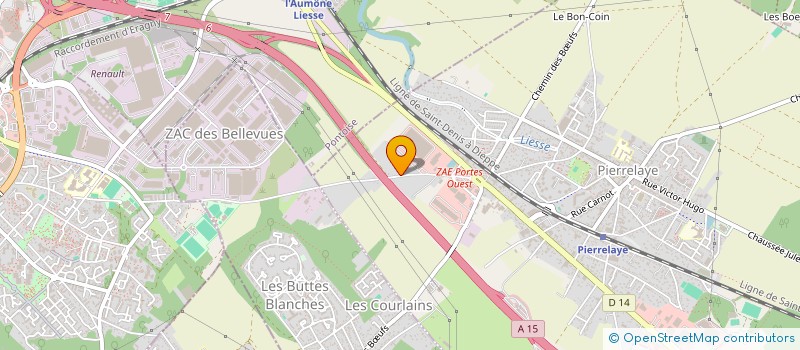 localisation de l'entreprise SLIM  PIERRELAYE