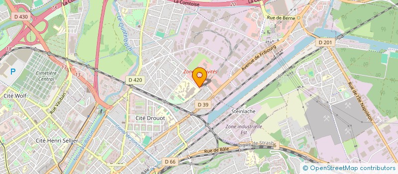 localisation de l'entreprise SLIM AUTO CLEAN  ILLZACH