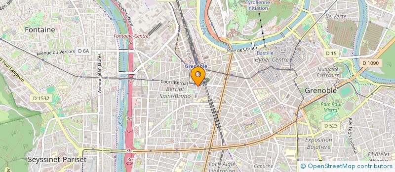 localisation de l'entreprise SLIM CONTACT à GRENOBLE