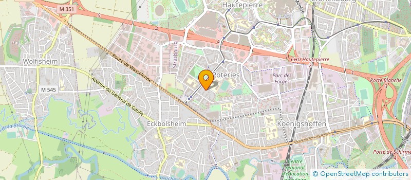 localisation de l'entreprise SLIM EXPRESS à STRASBOURG