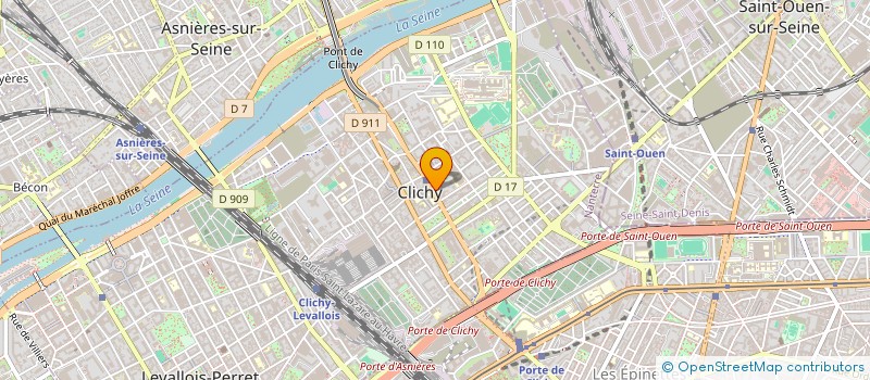 localisation de l'entreprise SLIM-FIBRE à CLICHY