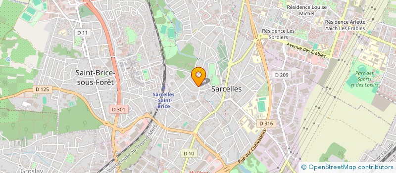 localisation de l'entreprise SLIMANI LIYALI à SARCELLES