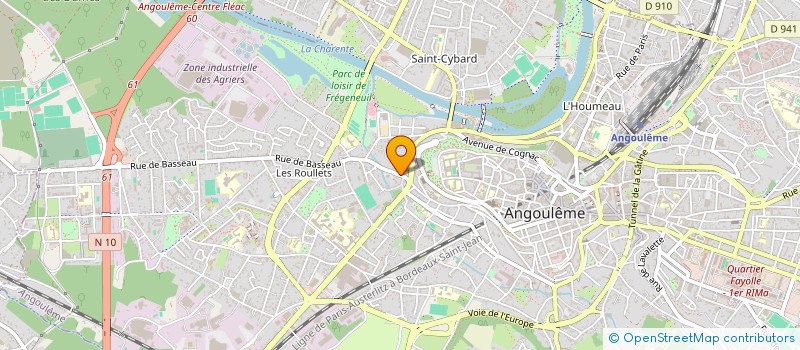 localisation de l'entreprise SLIMTONC PRODUCTION à ANGOULEME