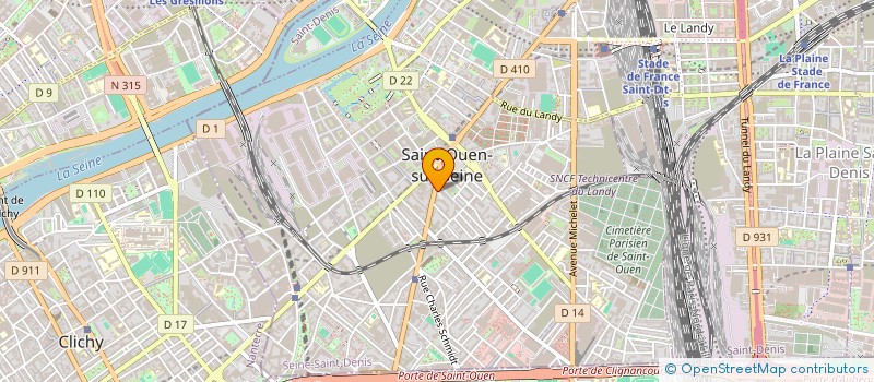 localisation de l'entreprise SLIS à SAINT-OUEN-SUR-SEINE