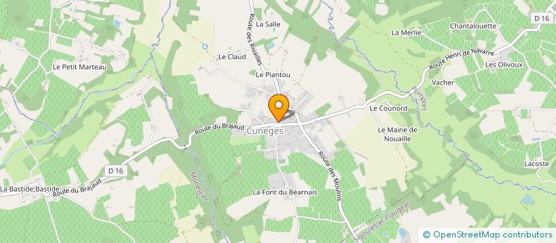 localisation de l'entreprise SLJ  SIGOULES-ET-FLAUGEAC