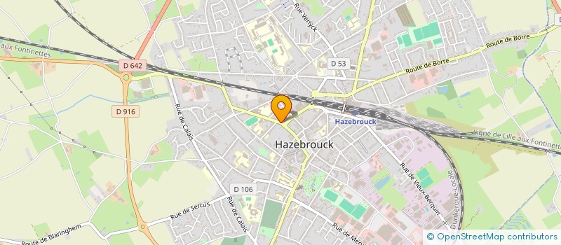 localisation de l'entreprise SLJ  HAZEBROUCK