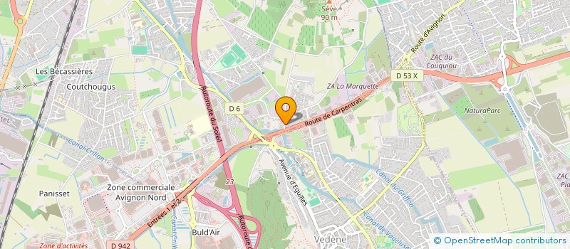 localisation de l'entreprise SLJ  SORGUES