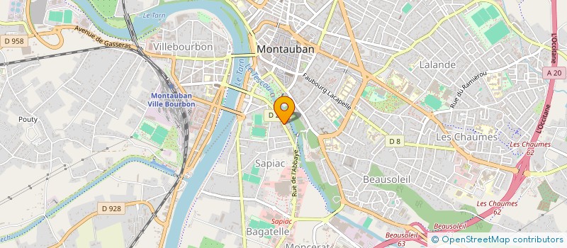 localisation de l'entreprise SLJ CAYROU  MONTAUBAN