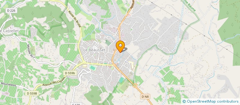 localisation de l'entreprise SLJ DESIGN  LE BEAUSSET