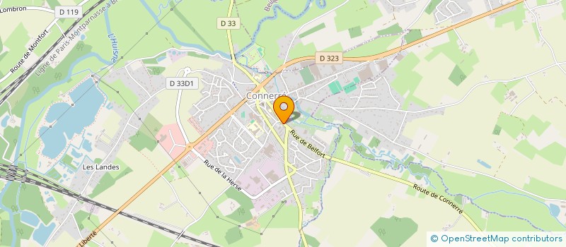 localisation de l'entreprise SLJ DISTRIBUTION à CONNERRE