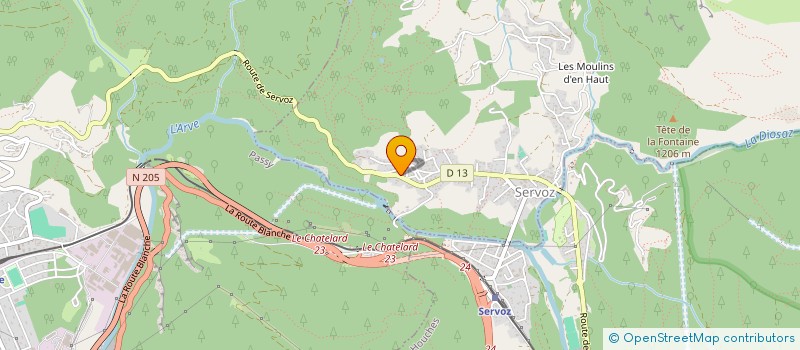 localisation de l'entreprise SLJ PORTI  SERVOZ