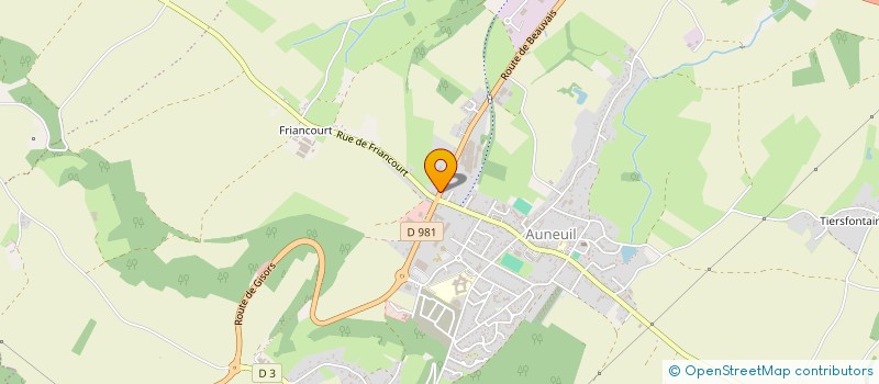 localisation de l'entreprise SLJ TRANSPORT 60  AUNEUIL