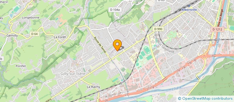 localisation de l'entreprise SLJB  ALBERTVILLE