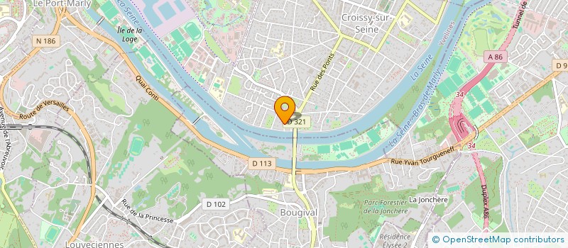 localisation de l'entreprise SLJM PATRIPMOINE  CROISSY-SUR-SEINE