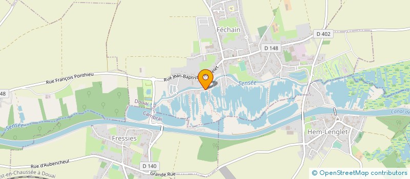 localisation de l'entreprise SLJV  FECHAIN