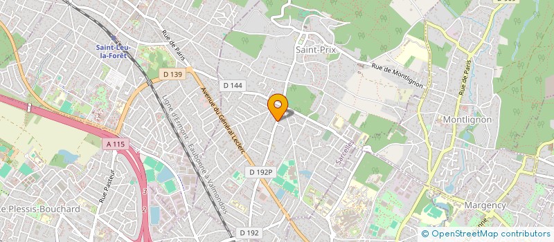 localisation de l'entreprise SLK à SAINT-PRIX