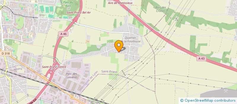 localisation de l'entreprise SLK COMPTA GESTION  SAINT-PRIEST