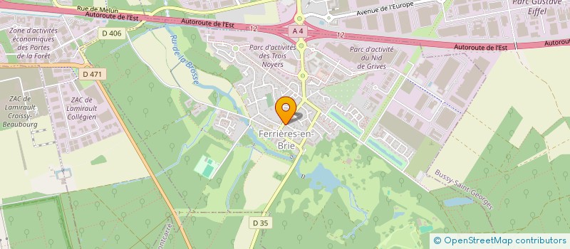 localisation de l'entreprise SLK INVEST à FERRIERES-EN-BRIE