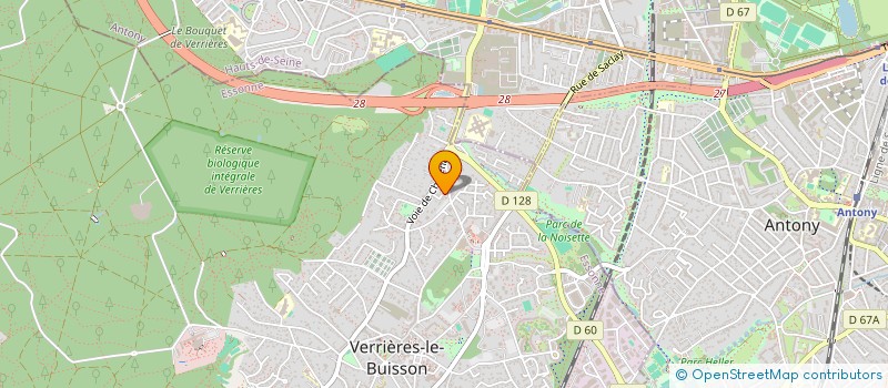 localisation de l'entreprise SLK INVESTISSEMENT à VERRIERES-LE-BUISSON