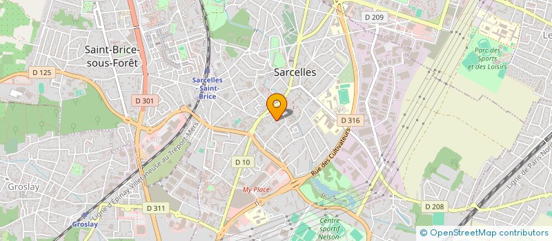 localisation de l'entreprise SLK/JHA à SARCELLES