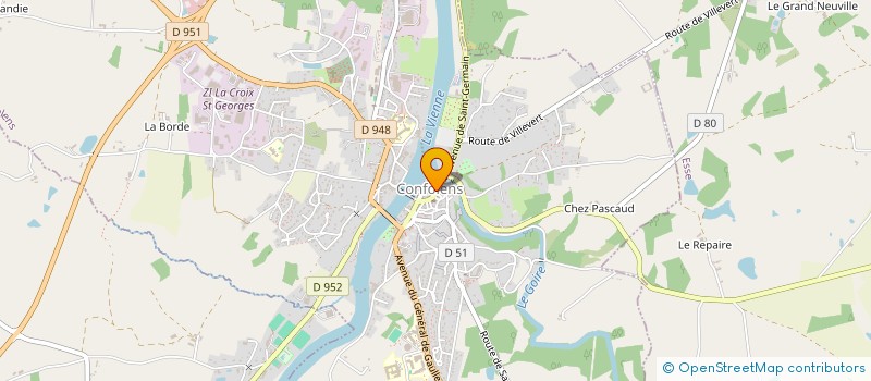 localisation de l'entreprise SLKD à CONFOLENS