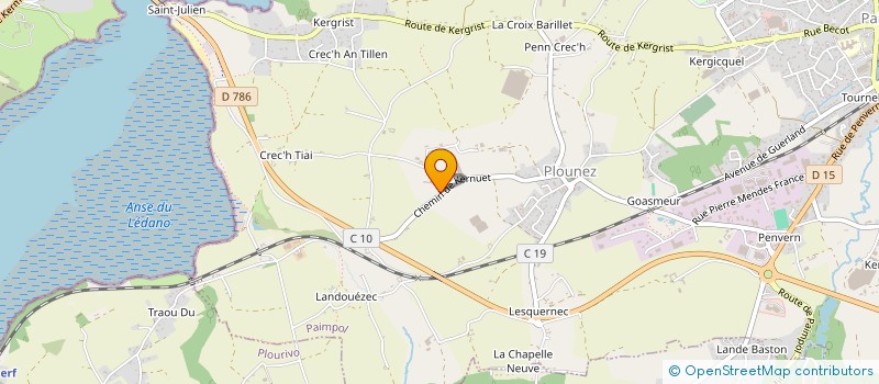 localisation de l'entreprise SLM  PAIMPOL