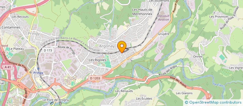 localisation de l'entreprise SLM  ARGONAY