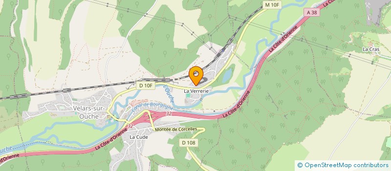 localisation de l'entreprise SLM  VELARS-SUR-OUCHE