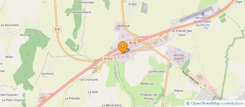 localisation de l'entreprise SLM AUTO à SAINT-LANGIS-LES-MORTAGNE