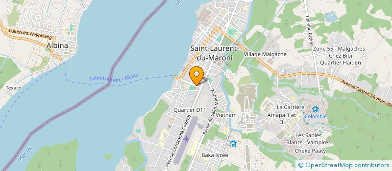 localisation de l'entreprise SLM BUREAUTIQUE à SAINT-LAURENT-DU-MARONI