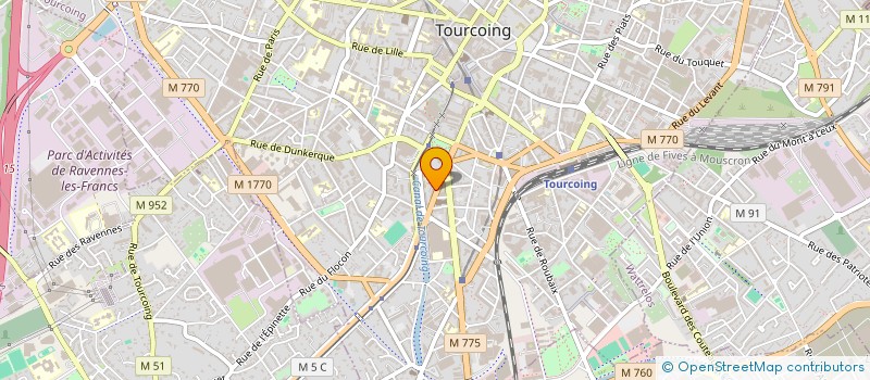 localisation de l'entreprise SLM CREATION à TOURCOING