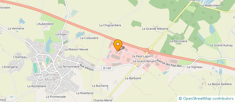 localisation de l'entreprise SLM FRANCE à SEVREMOINE