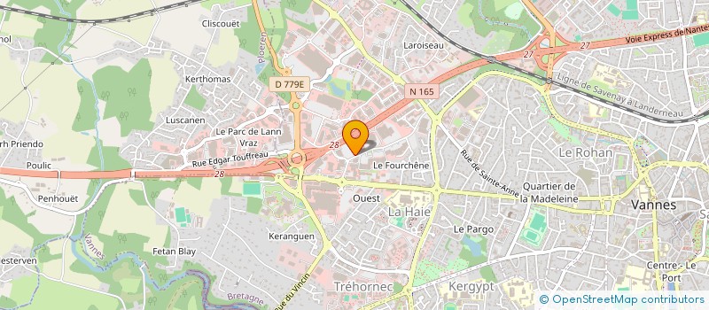 localisation de l'entreprise SLM KERLANN à VANNES